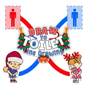 Draw To Toilet - Line Drawing